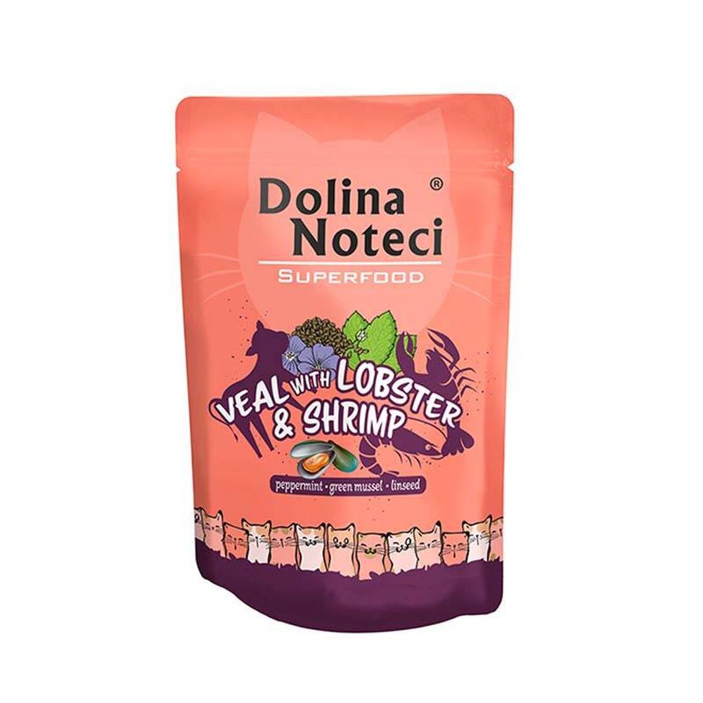 DN12835151|10000 Dolina Noteci Cat Superfood - Kálfakjöt, Humar & Rækjur 85 g
