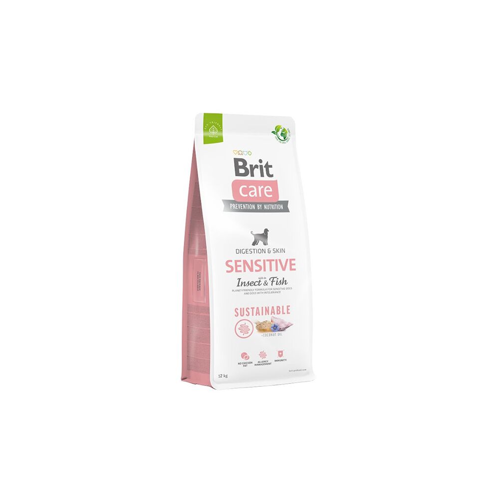 BRI100172189|10000 Brit Care Hundafóður Sustain. Sensitive Insect+Fish 12Kg