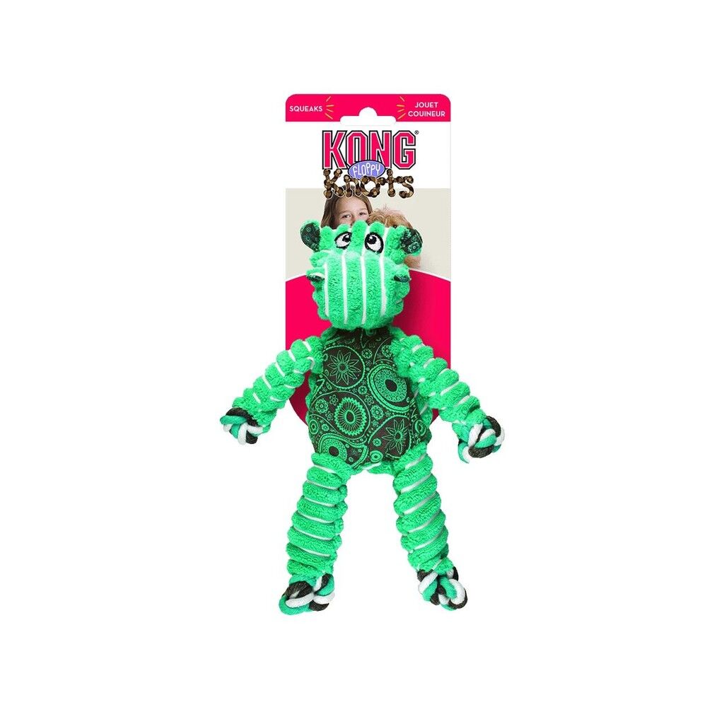 HMKONGNKF14E|10000 Kong Floppy Knots Hippo Medium/Large